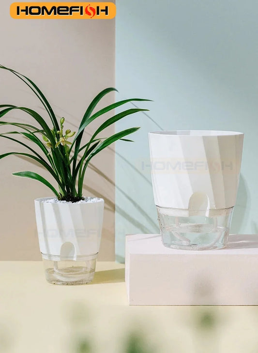 Lazy Hydroponic Pot - Self Watering Planter Double Layer