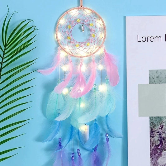 Colorful Dream Catcher Wall Decor - Handmade for Bedroom & Living Room