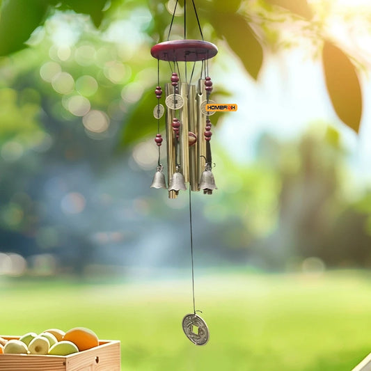 Large Metal Wind Chime - Church Bell Garden Decor