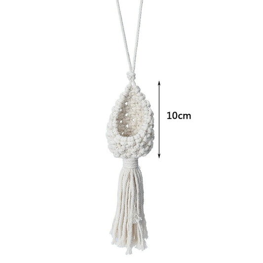 Boho Macrame Air Plant Hanger Tillandsia Hanging Basket Rope Holder Flower Home Decor