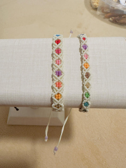 Handmade Macramé Bracelet - Bohemian Woven Cotton Jewelry | Adjustable